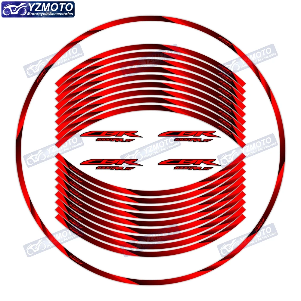 

For Honda CBR1000RR SP Motorcycle Racing 17 Inch Front And Rear Logo Wheel Hub Sticker Decal Reflective Waterproof Rim Stickers