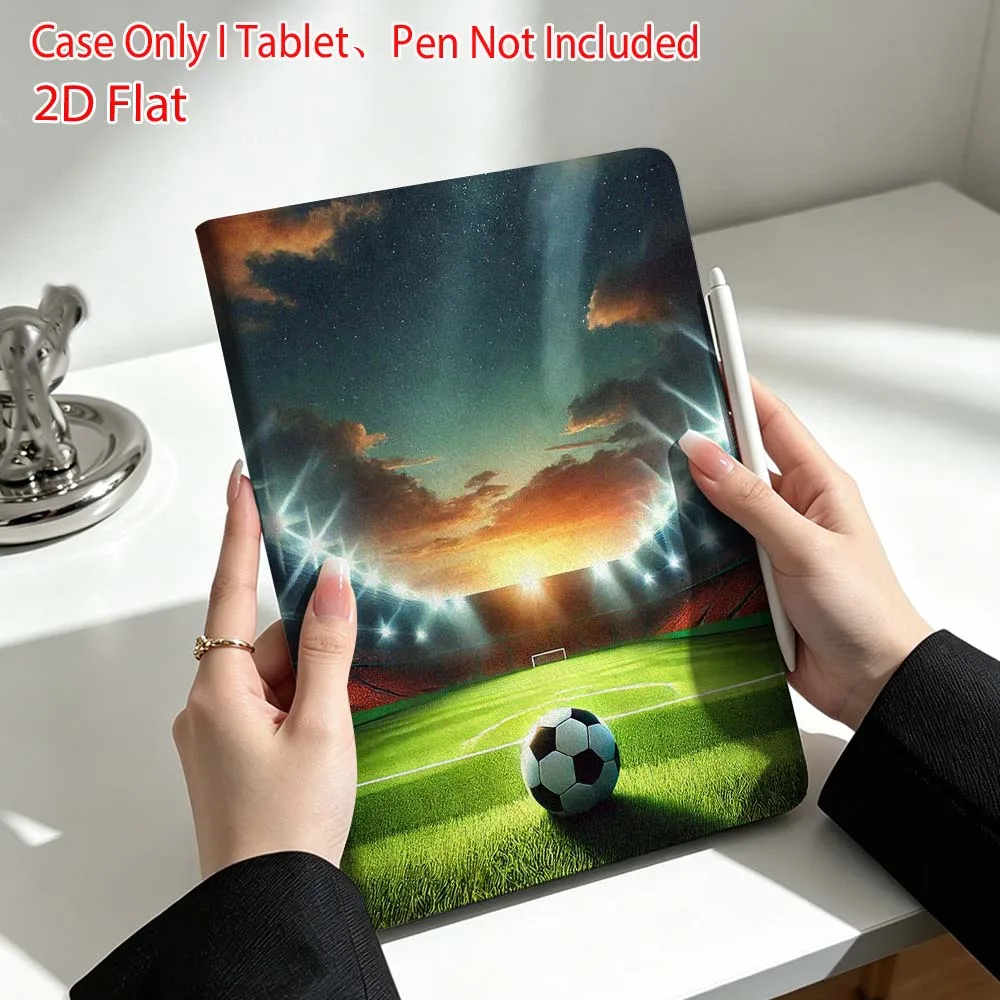 Football Art Pattern Soft For Lenovo Xiaoxin Pad Pro Tab P12 P11 11 13 11.2 inch K11 Plus Pen Tray Tablet Case