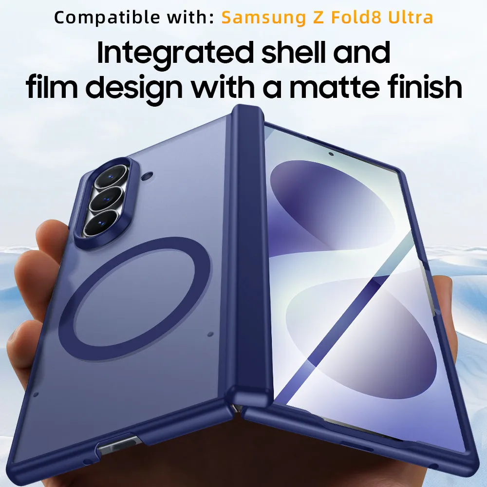 Ultra Thin Matte Case For Samsung Galaxy Z Fold 8 Ultra Fold8 Ultra Fold 8 Wide Fold8 Wide Magnetic Charge Shockproof Hard Cover