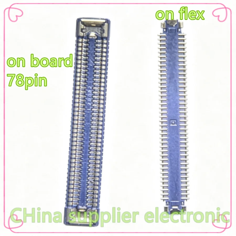 A02 A11 A125 A125F 78PIN 48PIN For Samsung A42 A52 A72 A82  A12 A125F A32 LCD Display Screen Connector Contact  cable board flex