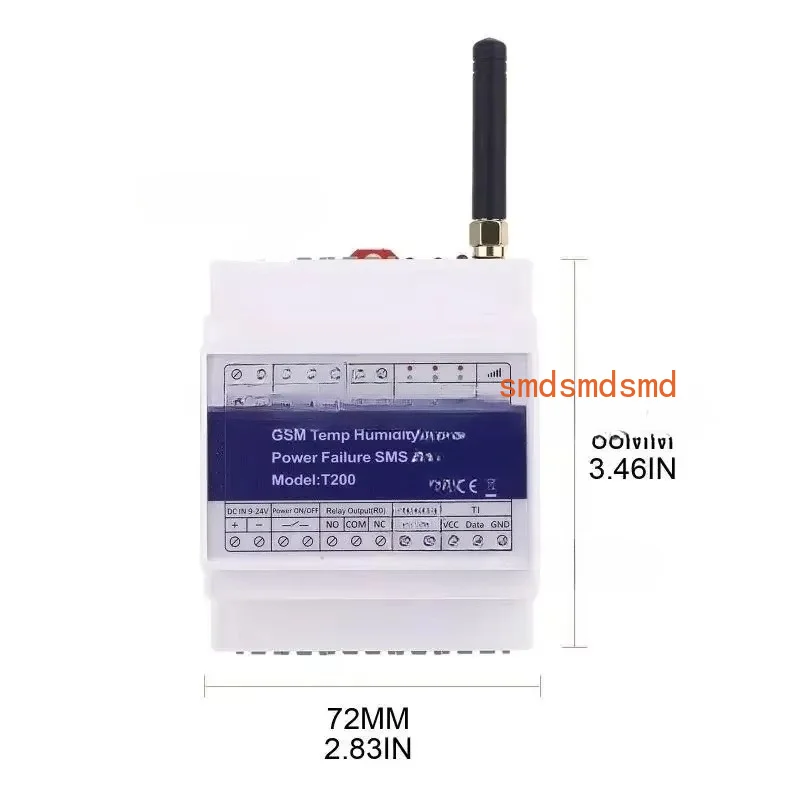 T200 Monitoring Relay GSM 3G 4G Temperature Humidity Power Status Monitoring Relay SMS Alert Alarm for Many Applications