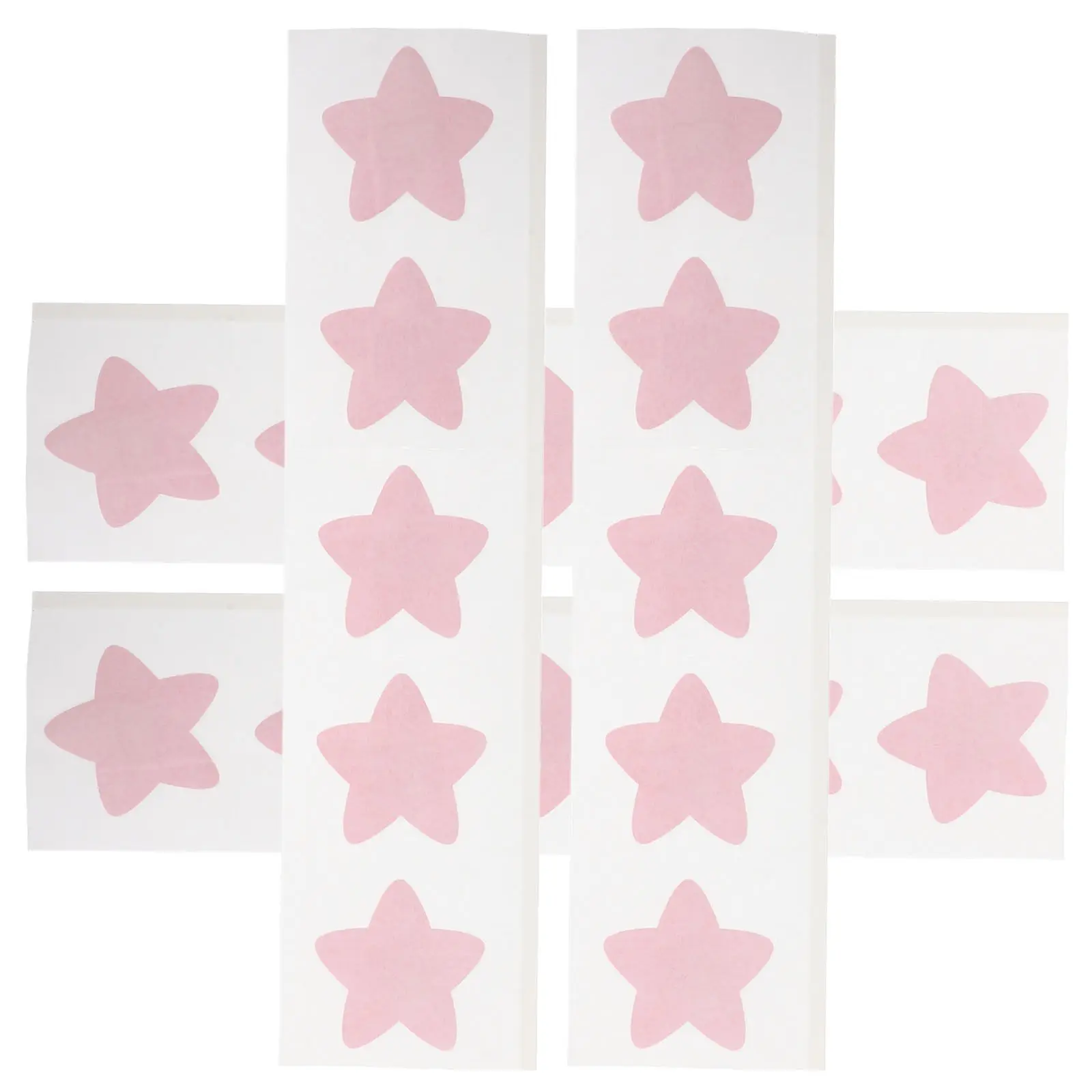 20Pcs Creative Star Shaped Bandages Red Color Breathable Flexible Fabric Small Wound Covers Finger Thumb Patches Comfortable