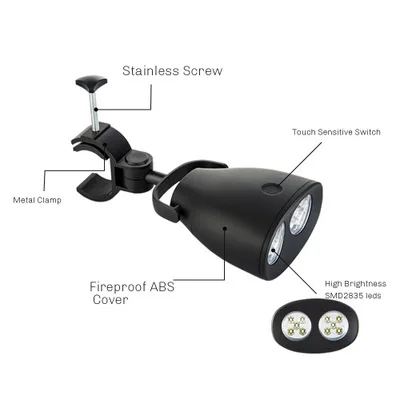 야외 바베큐 조명 360도 회전식 야외 캠핑 텐트 승마 조명 캠핑 조명