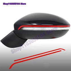 2x Reflective Car Rearview Mirror Sticker For Volkswagen VW GOLF 7