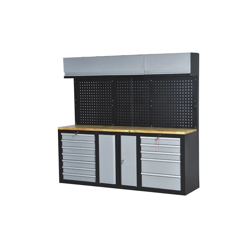 Professional Multipurpose Workstation Garage Workbench Heavy Duty Steel Tools Storage Cabinet