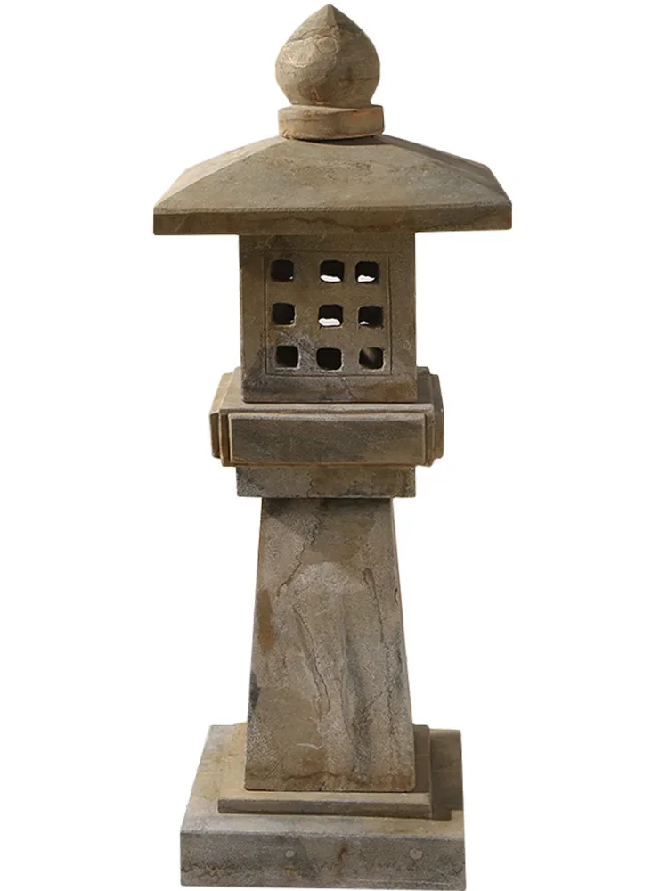 Imagem -04 - Custom Stone Lantern For Garden Antique Light Solar Stone Lantern Outdo Japonês