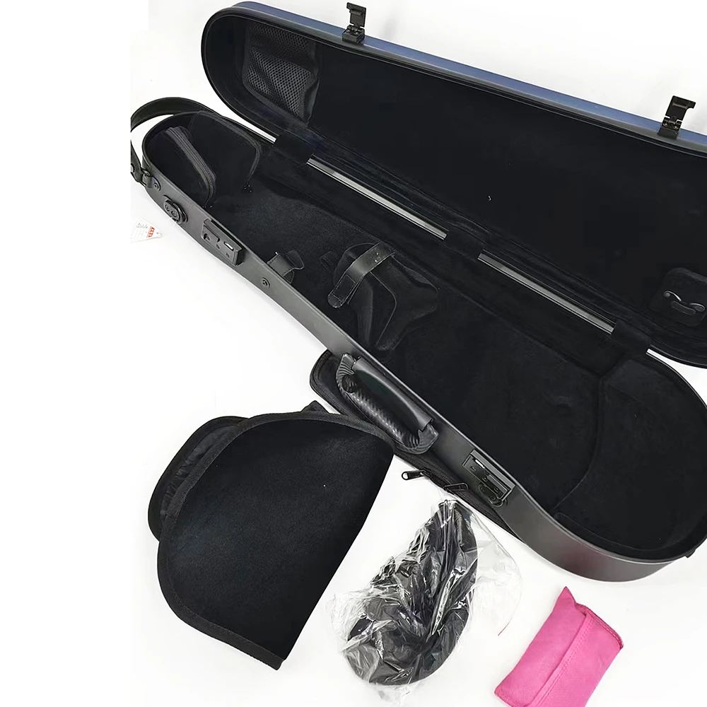 Pure Carbon Fiber Material Light Shockproof Grade Adjustable Viola Case for 15-16.5 Inch Viola