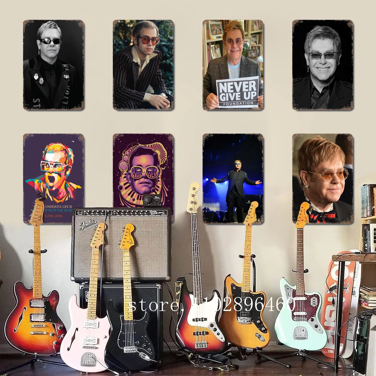 

elton john Metal Plaques & Signs wall decor Vintage Tin Signs Captain Metal Poster Decor for Bar Pub Club Wall Decoration