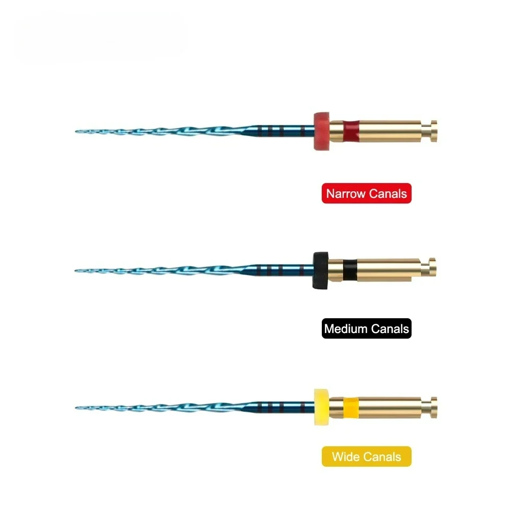 ELIJAH 6 قطعة ملفات اللبية الزرقاء الترددية للأسنان استخدام المحرك 25 مللي متر R25 R40 R50 تنشيط الحرارة ملفات قناة الجذر الدوارة Niti