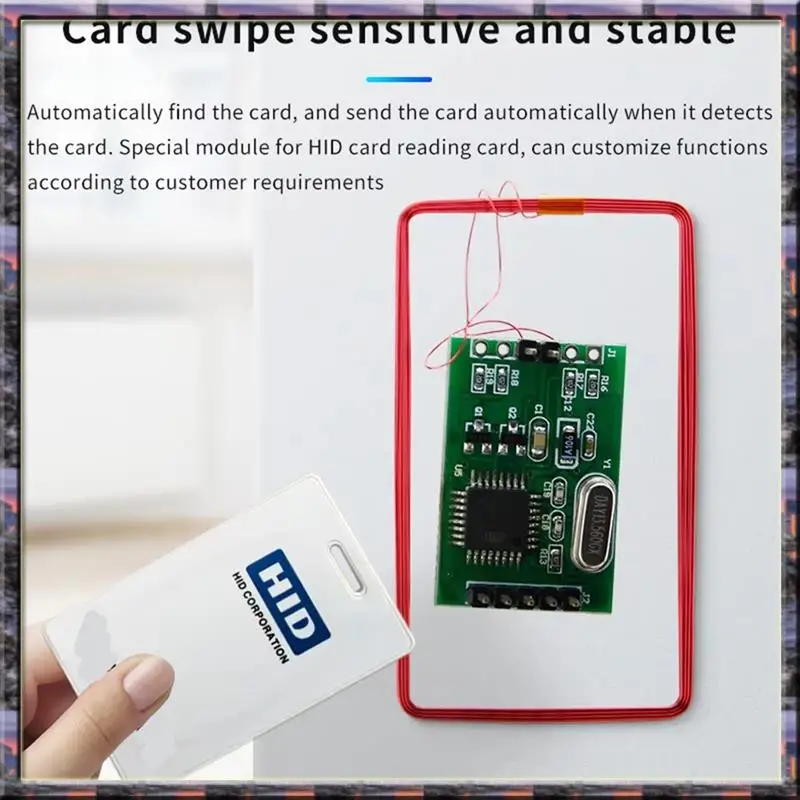 

Hot Sale RFHID Access Control Card Reader Module 125KHZ Embedded RF Card Reader Module