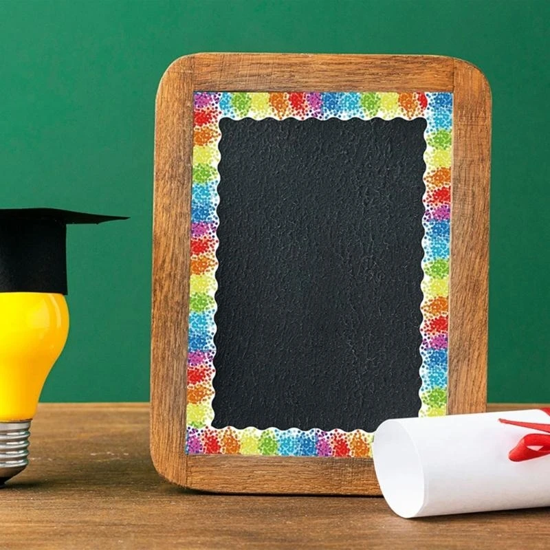 

65 футов красочная точечная окантовка доска объявлений окантовка для доски объявлений классная доска украшение лучшая распродажа