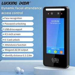 Reasonable Price Face Recognition Attendance Machine Employee Check-in Device Facial Recognition All-in-one Apparatus Equipment