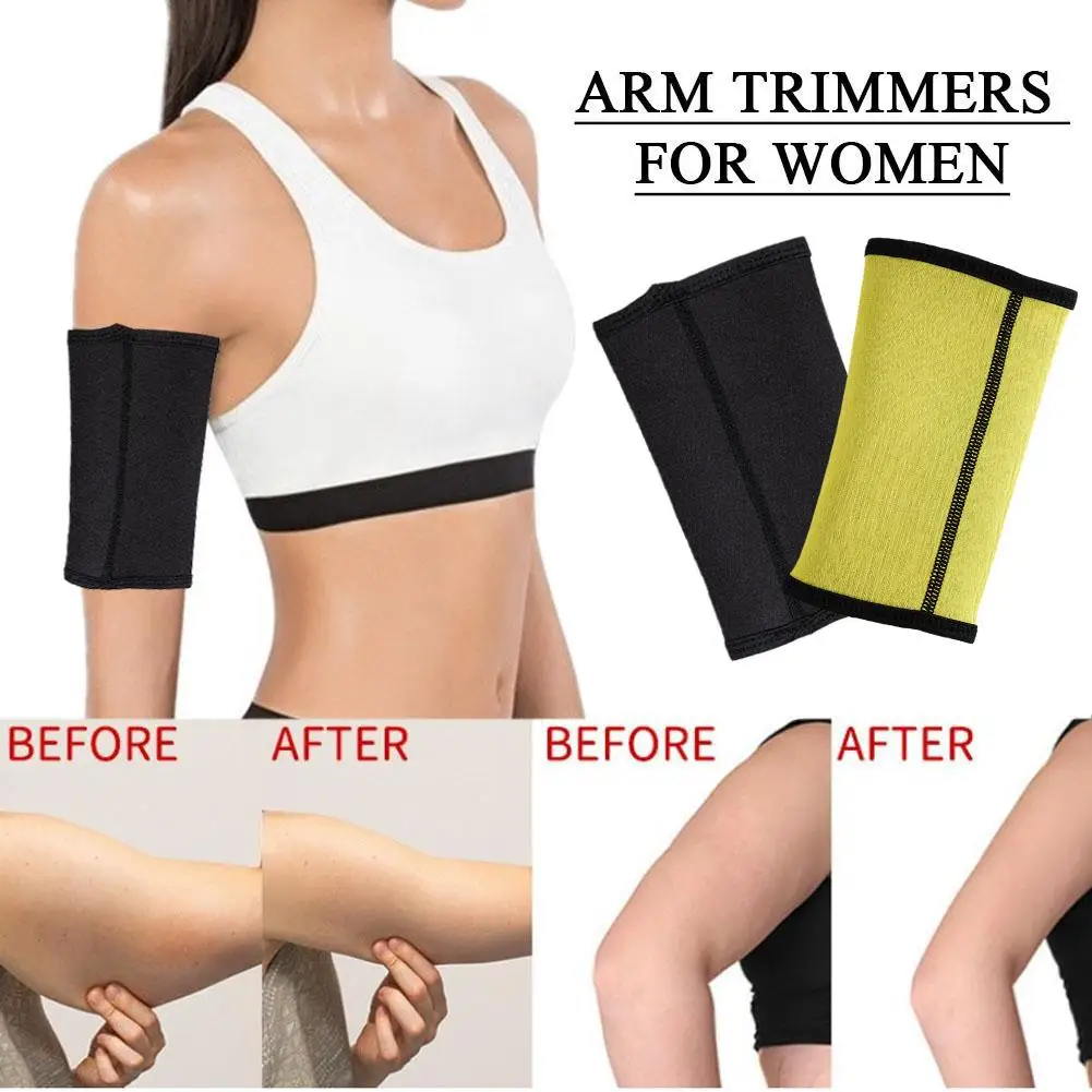 1Pair Arm Trimmers For Women Neoprene Sweating Arm Belt Arm Wraps Fat Burner Arm Shapers Sleeves For Sports Workout Weight Loss