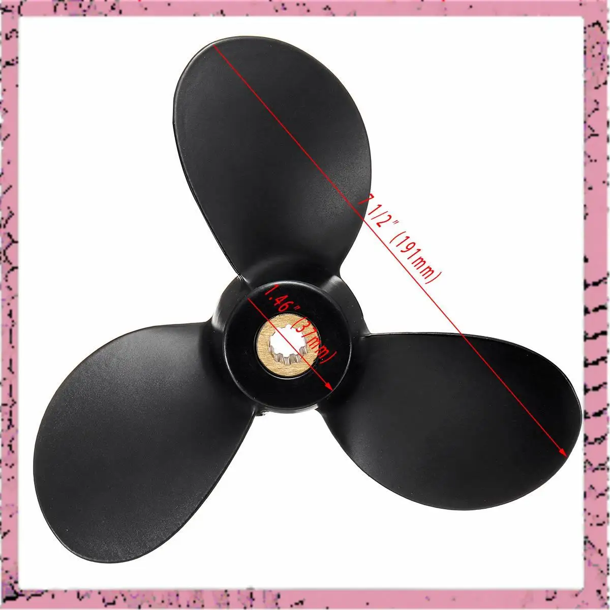 

A30M-7 1/2 X 7 Ship Engine Propeller 3-Blade Rotary Paddle 58110-91Jn0-019 For Suzuki Outboard Engine 4-6Hp
