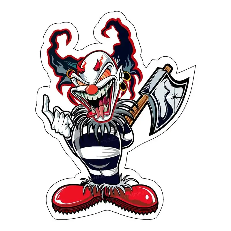 Clown Decal Cartoon Car Sticker Vinyl Waterproof Decal Window Motorcycle Camper Bumper Truck Laptop Decoration  SH518