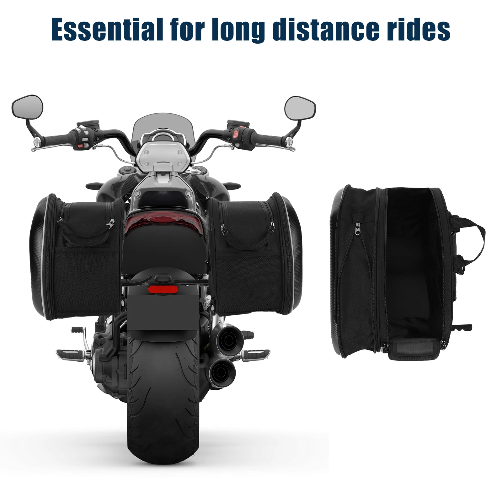 

58L Motorcycle Rear Side Bags Waterproof Moto Side Storage Bag Large Capacity Universal Motorcycle Panniers for Outdoor Travel