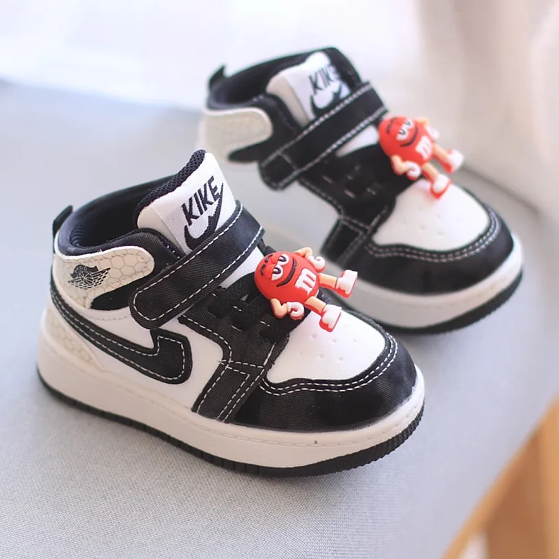 New Baby Girls Sneakers Board Shoes Cartoon Prints Soft Bottom Non-slip Children Casual Walking Shoes Boy Kids Children Shoes