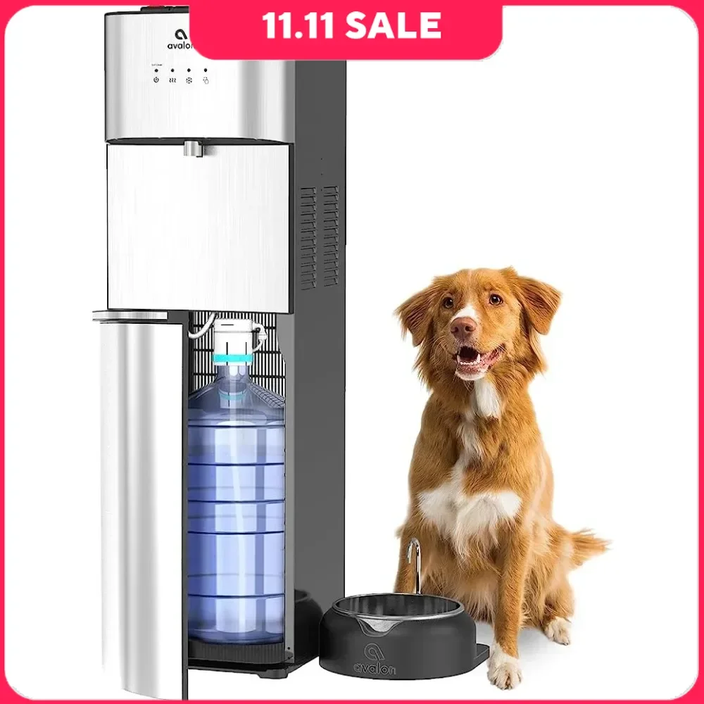 

Water Cooler Dispenser with Pet Bowl, Hot & Cold 2 Temperature Settings, Bottom Loading Water Cooler Dispenser