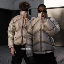 Firmranch 2025 New American High Street Winter Cotton Padded Jacket Loose Bread Snow Coat For Men Women Warm Parkas Outerwear