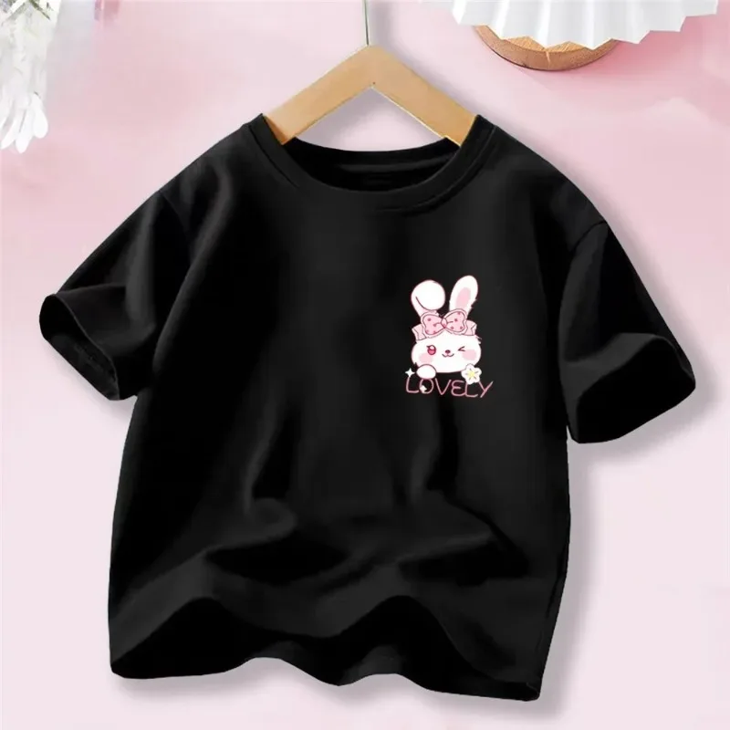 2026 الحلو القلب تي شيرت مطبوع طاقم الرقبة تي شيرتات قصيرة الاكمام عادية كل يوم بلايز الفتيات الملابس موضة المراهقين الملابس الرياضية