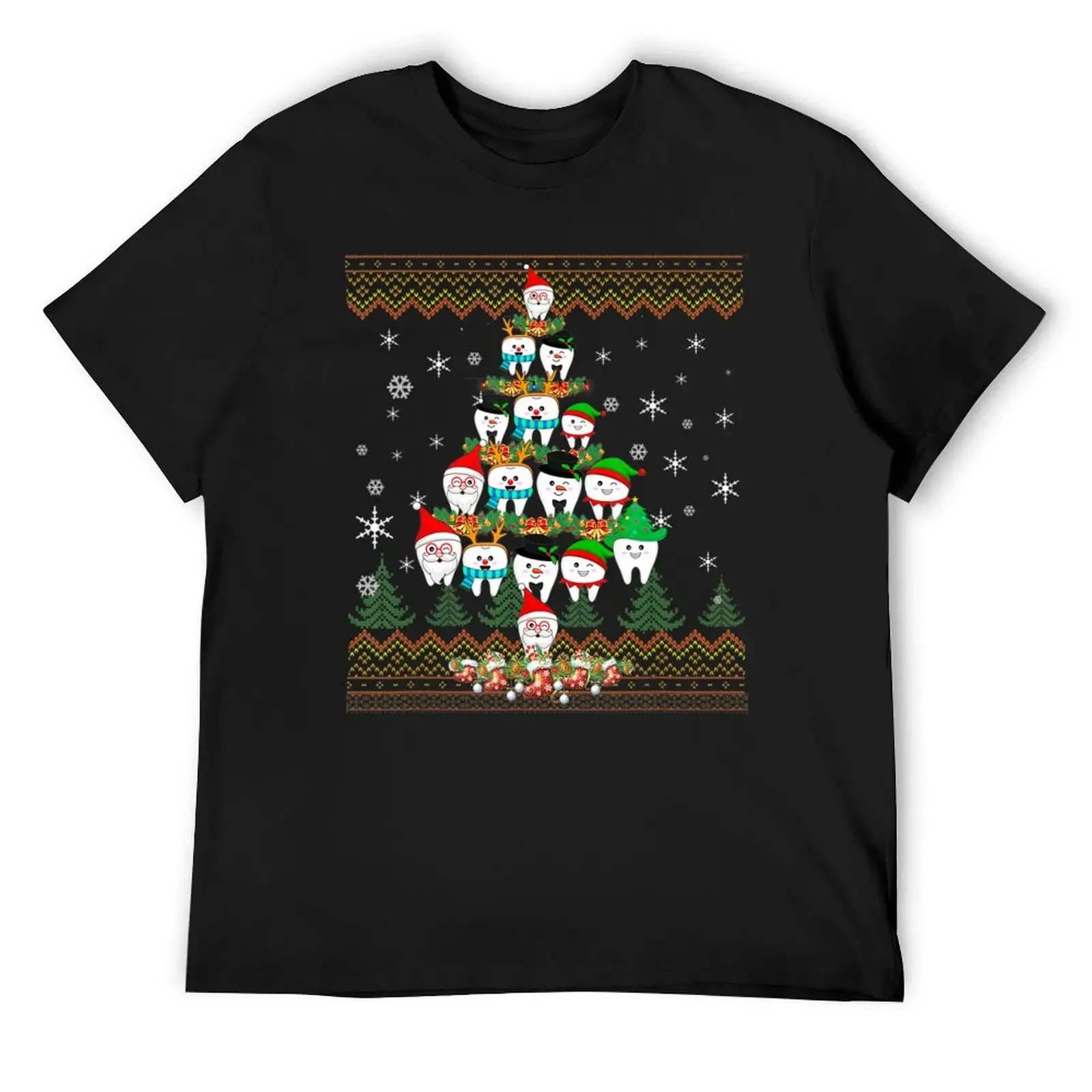 

Dentist Christmas Ugly Sweater Christmas Tree T-Shirt aesthetic clothes graphic tee shirt designer t shirt men