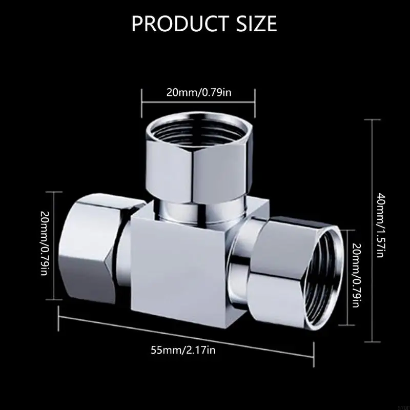 57QF Brass Pipe Fitting Thread Plumbing Connector ท่อหนักที่ใช้งานง่ายใช้งานง่ายสำหรับโซลูชันการประปาที่มีประสิทธิภาพ