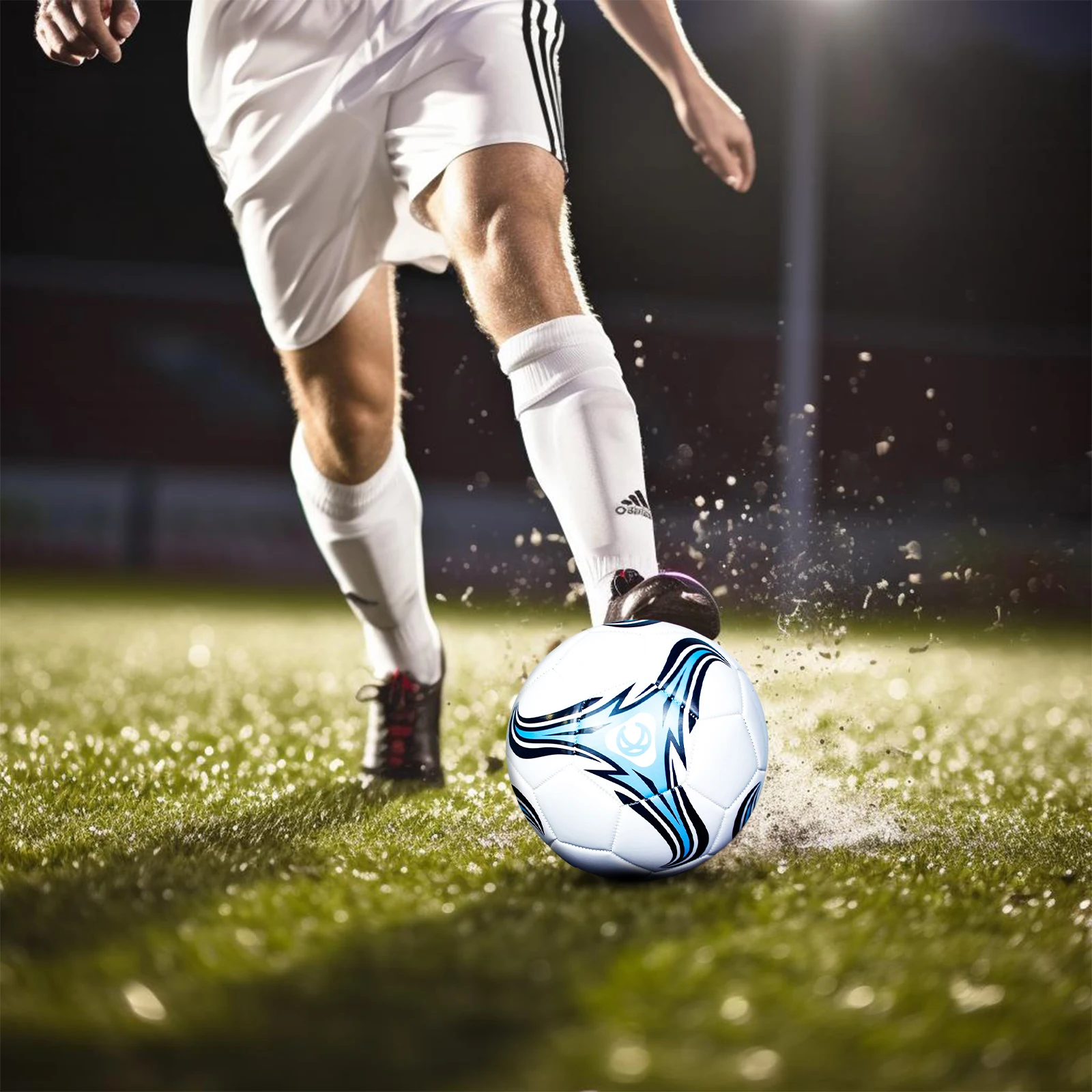 كرة قدم للأطفال والطلاب أداء عالي وتطبيق واسع أزرق متين وطويل الأمد مقاس 5