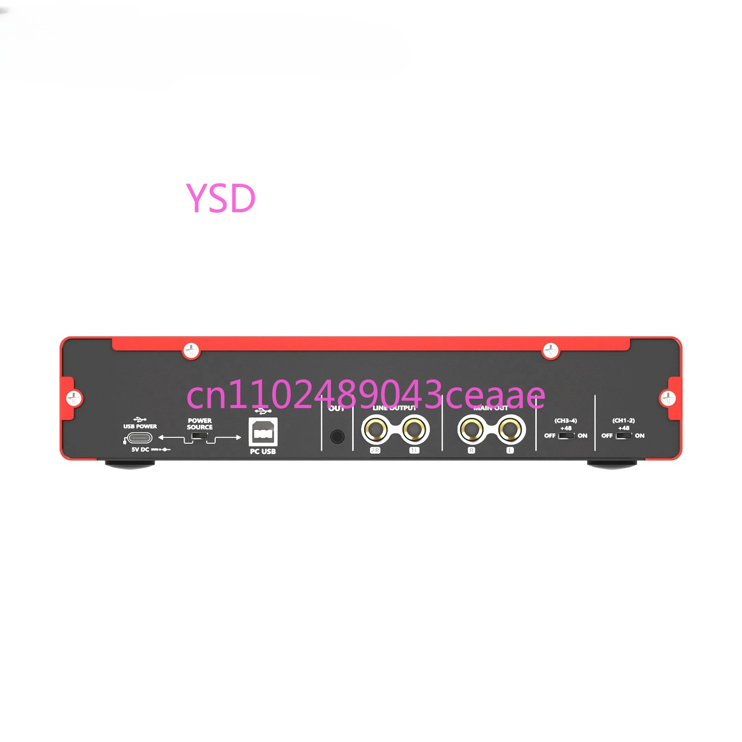 GAX-MD44 واجهة صوت ذات 4 قنوات - بطاقة صوت احترافية للتسجيل لـ Band Dubbing والبث المباشر