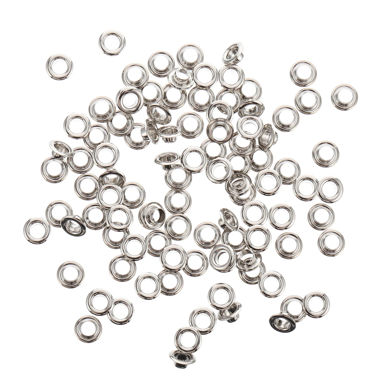 

100Pcs Curtain Rings Brass Grommets Lightweight Rustproof Low Noise Easy Install Sliding Curtain Rings for Home Bathroom