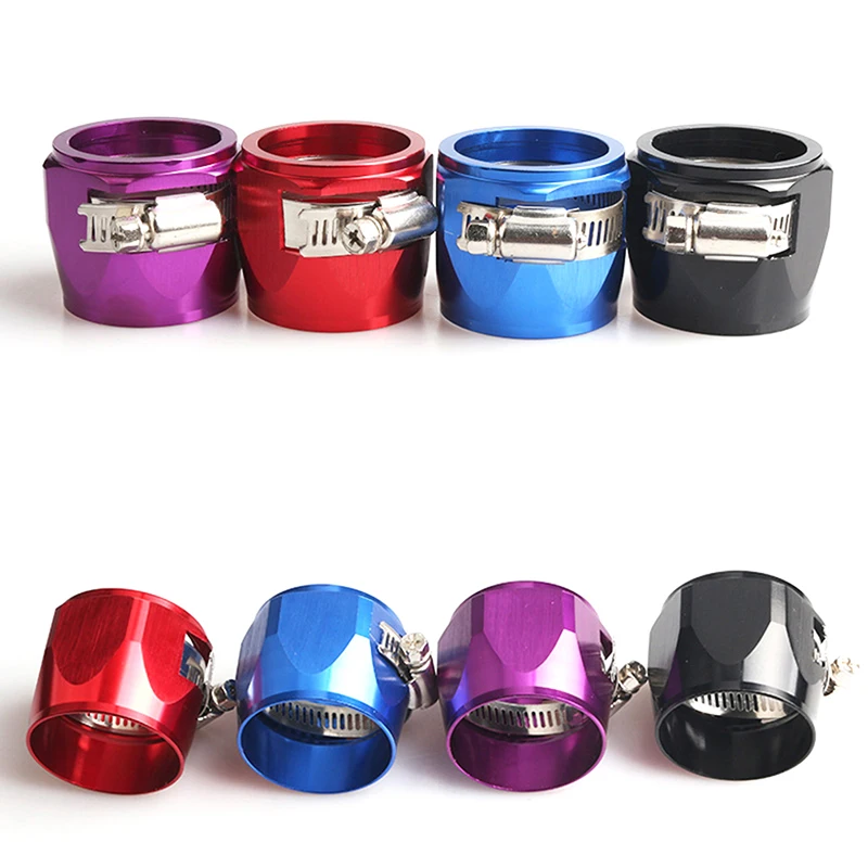1PC AN4/AN6/AN8/AN10/AN12 Clamp Oil Fuel Hose Clamp Line Finisher Aluminum Car Modification Accessories