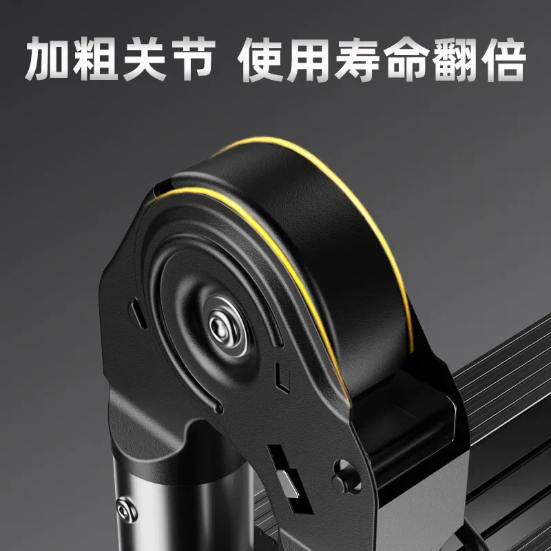Stainless steel telescopic ladder Multifunctional household stacked ladder Bamboo ladder Lifting  Telescopic