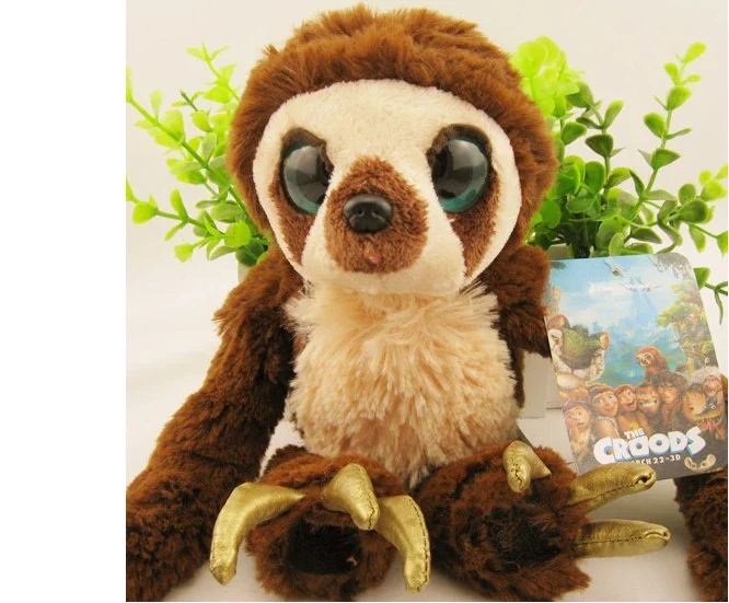 Poupée en peluche de singe à bras long, ceinture paresseux, vente directe d'usine, jouets doux aux grands yeux, cadeau pour bébé, drôle, Croods, 65cm, 100cm