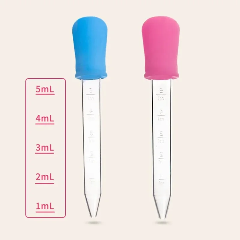 5ML Child Baby Dropper Medicine Feeder Child Medicine Device  Silicone Pipette Liquid Food Dropper Plastic Infant Utensils