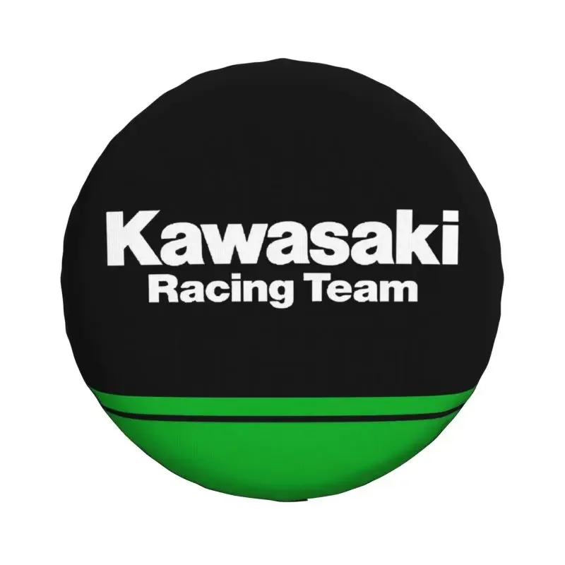 Kawasakis Racing Spare Tire Cover for Jeep Grand Cherokee Motorcycle 4WD 4x4 SUV Car Wheel Protectors 14