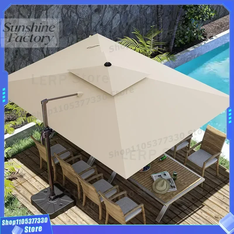 Modern Fashion High Quality Sun Waterproof Beach Patio Garden Outdoor Umbrella with Base for Outdoor Furniture Use