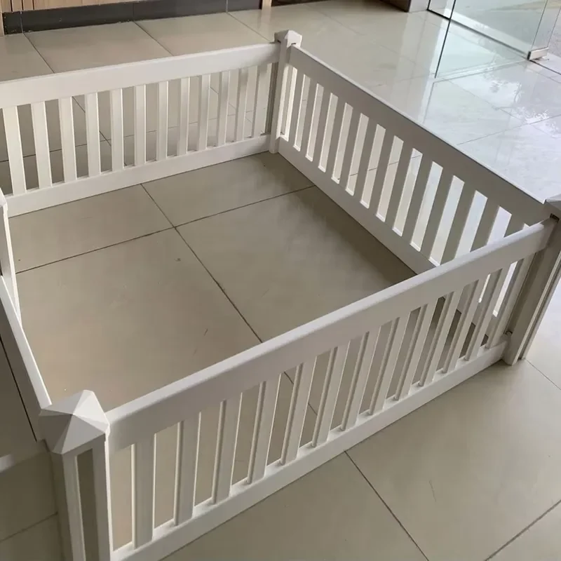 White Expandable Kennel No Dig Outdoor Cheap Dog Fence Playpen