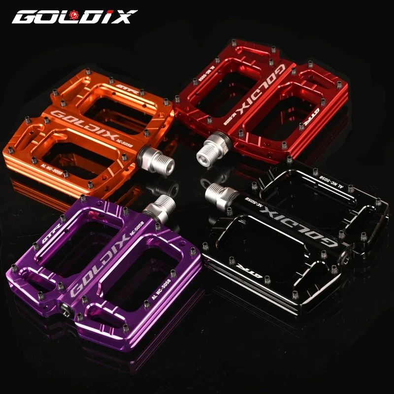 

GOLDIX bicycle pedal new high-strength three bearing sealed bearing anti-skid bicycle pedal pedal bicycle accessories