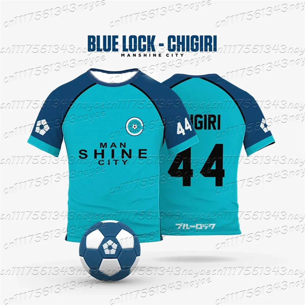 Blue Lock, Manshine City, Anime-Cosplay, Herren- und Damen-Sommer-T-Shirt mit kurzen Ärmeln, 2026, Sport-T-Shirt für Kinder. – Detail 10