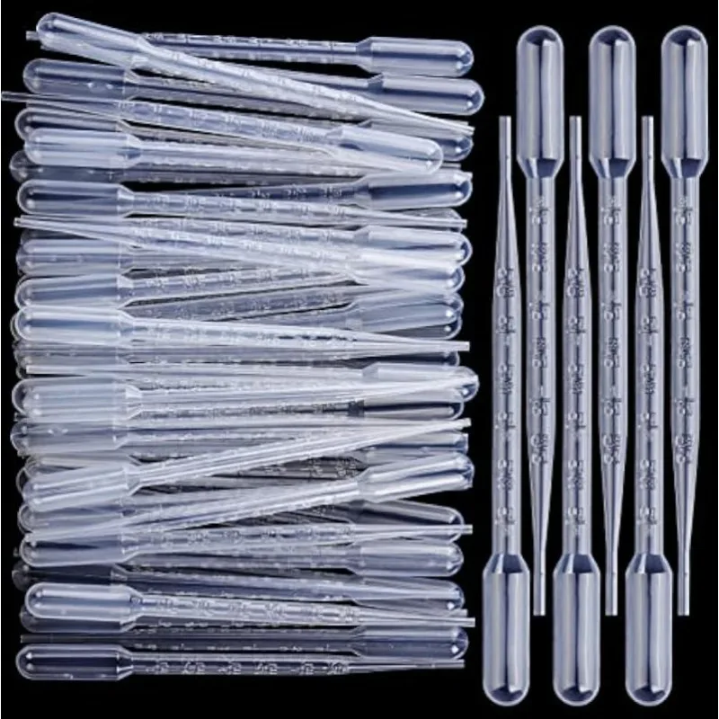 50PCS 3ml Transfer Pipettes Essential Oil Perfume Dropper Disposable Plastic Liquid Pipette