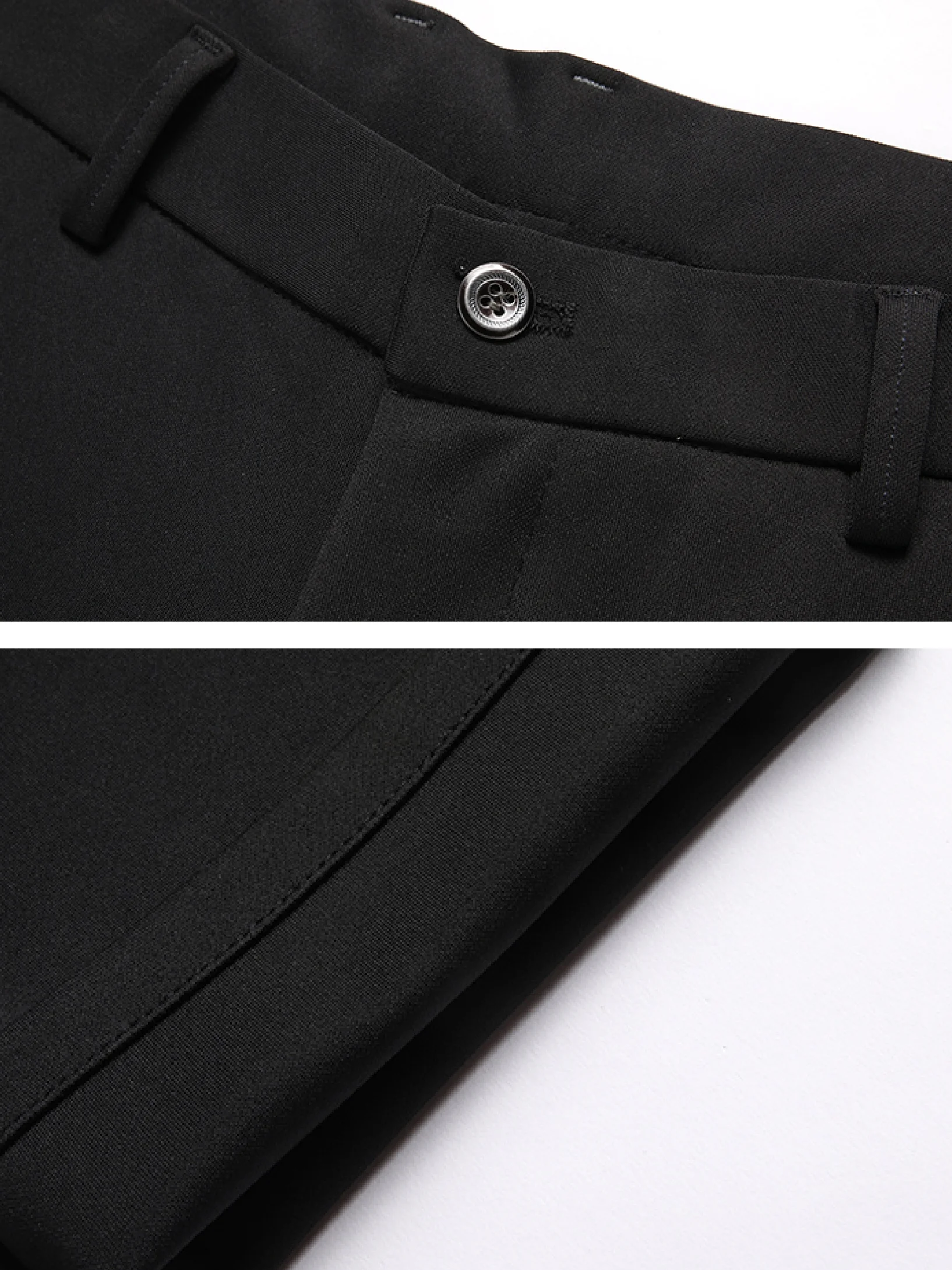 Men's Solid Color Business Dress Pants Stretch Slim Fit Plus Size Formal Office Wedding Trousers All Seasons Machine Washable - view 6