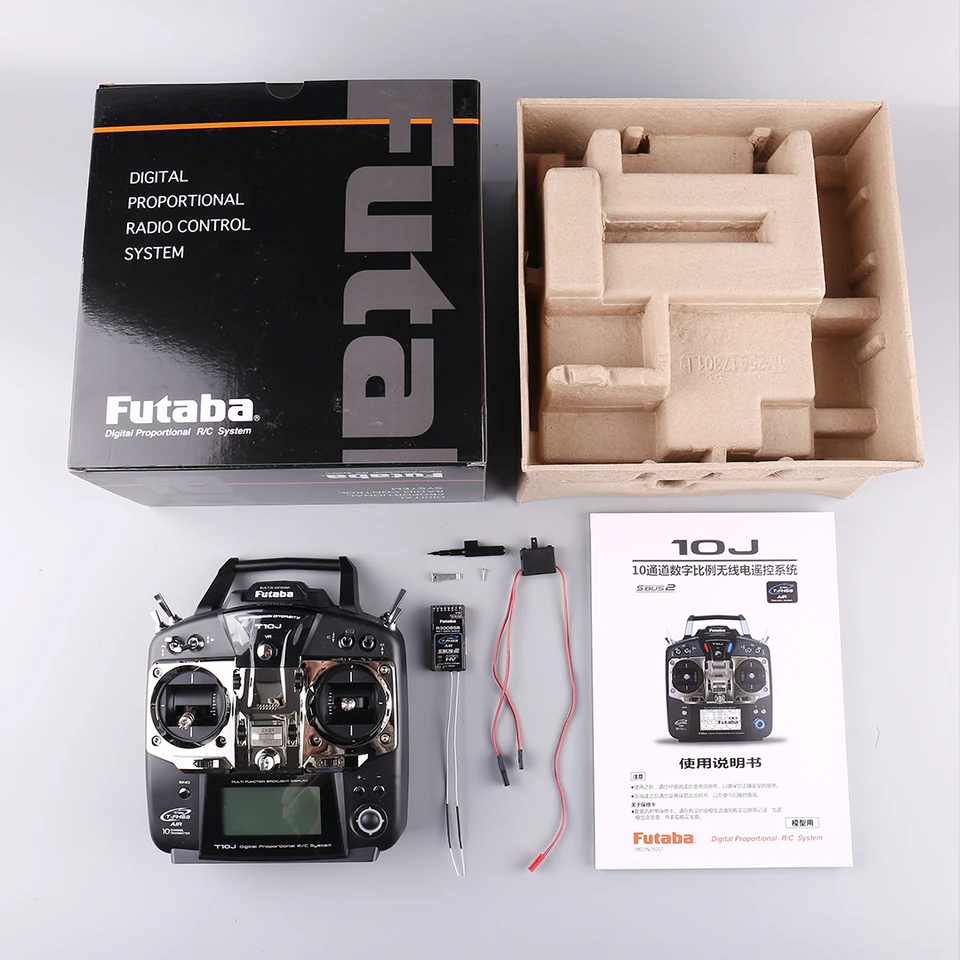 Original Futaba T10J 10J with R3008SB Receive 10 Channel 2.4GHz