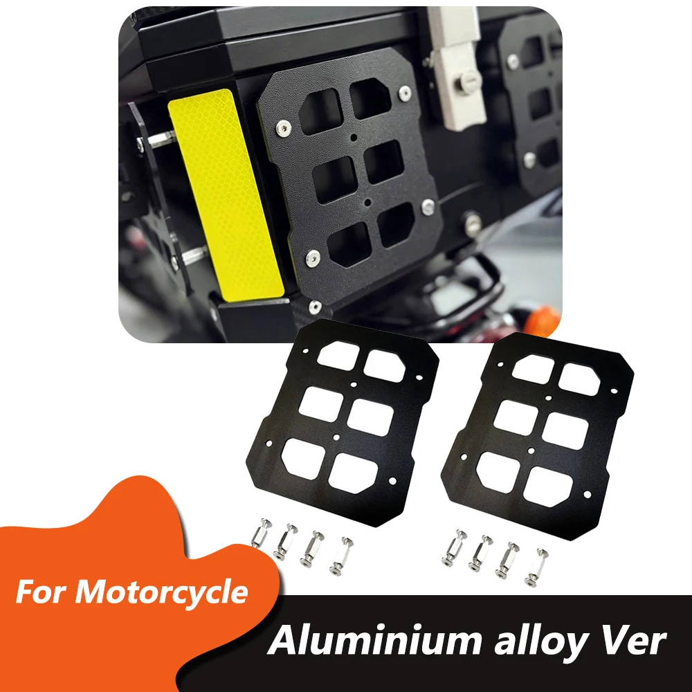 Aluminum Alloy MOLLE Panel Universal Motorcycle Tail Box & Sun Visor Tactical Storage Hanging Plate Offroad Motorbike