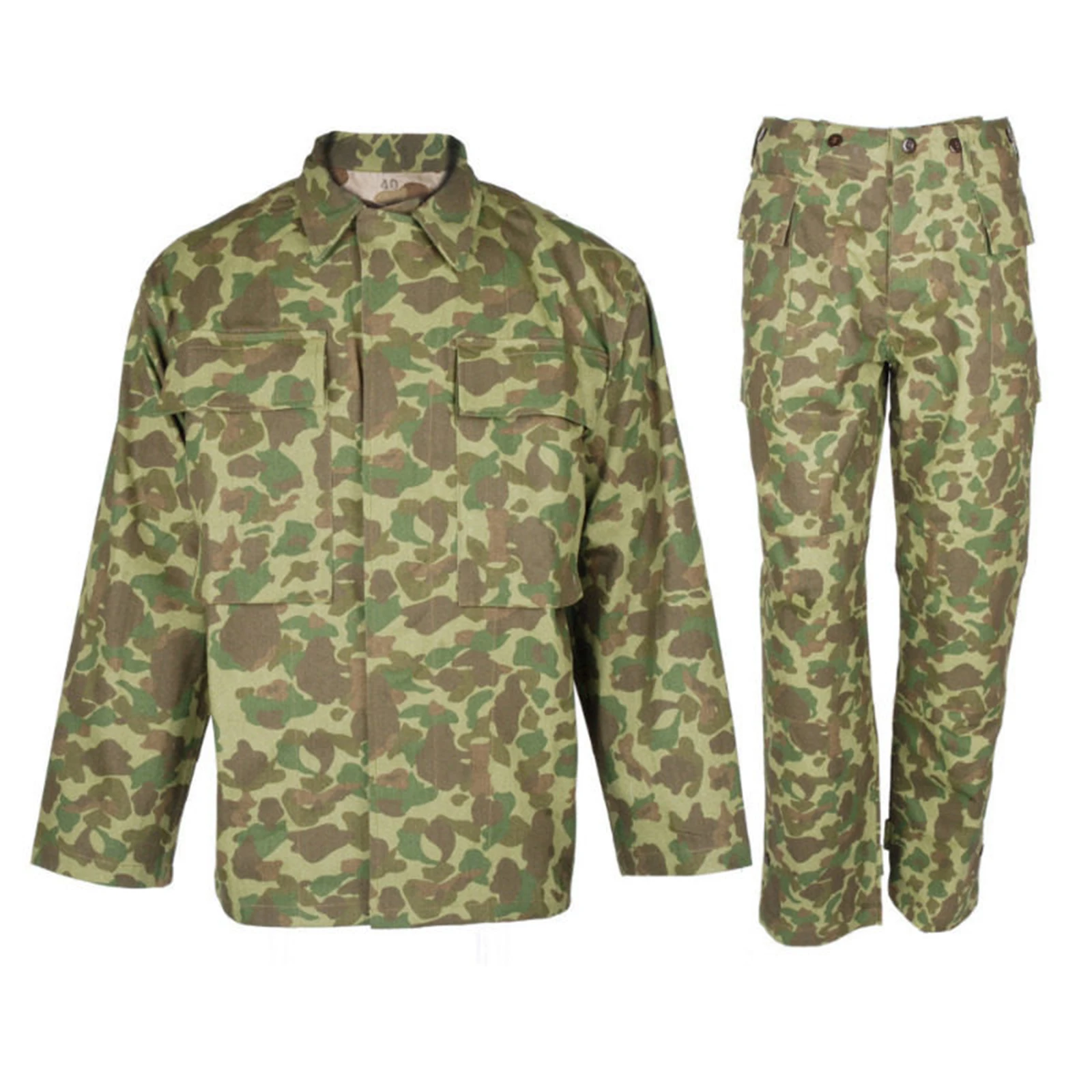 

American camouflage p42 HBT soldier suit jacket pants uniform reenactment movie props collection