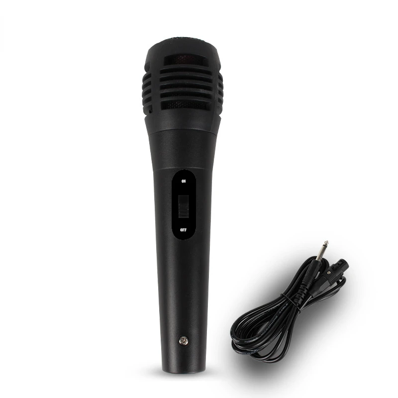 ZLHRF Micrófono dinámico para computadora Altavoz doméstico K Song Mic Micrófono de audio y video portátil para PC, juego