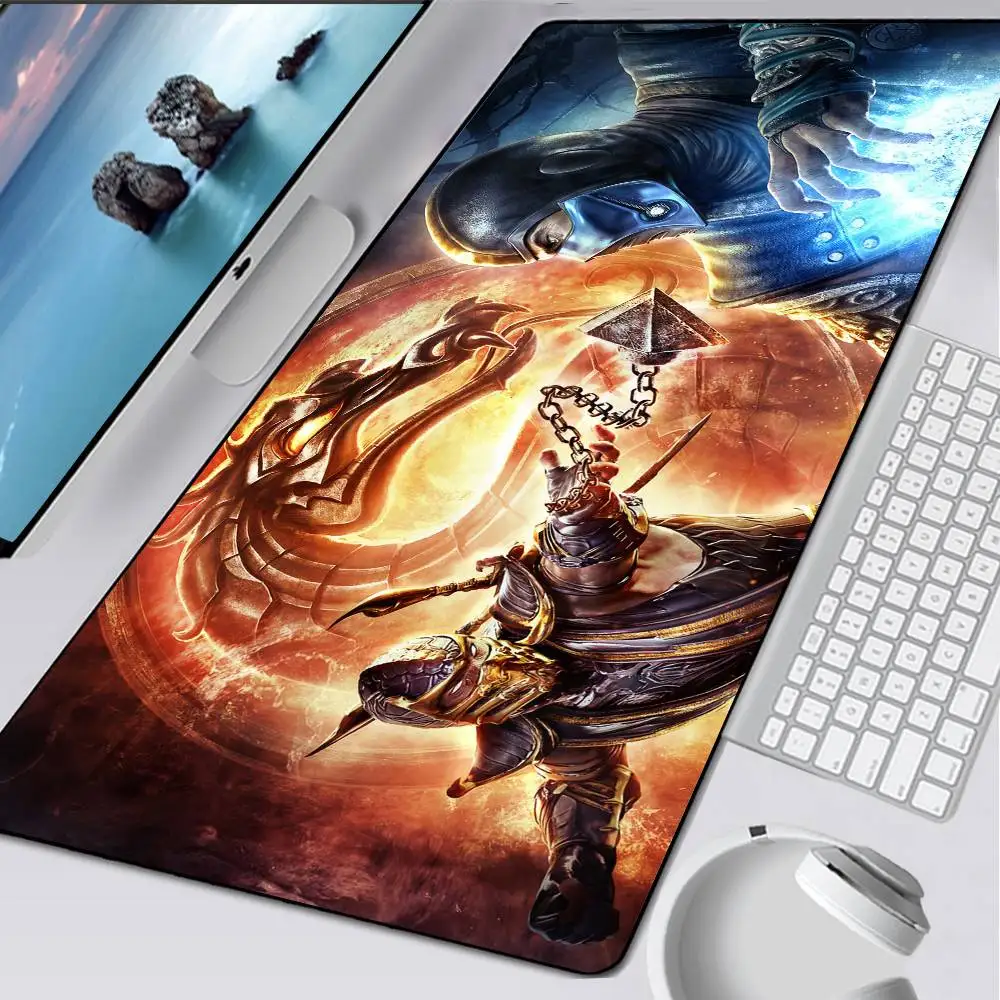 Mortal Kombat Large Gaming Mouse Pad Computer Mousepad PC Gamer Mouse Mat Laptop Mausepad XXL Mouse Carpet Keyboard Mat Desk Pad