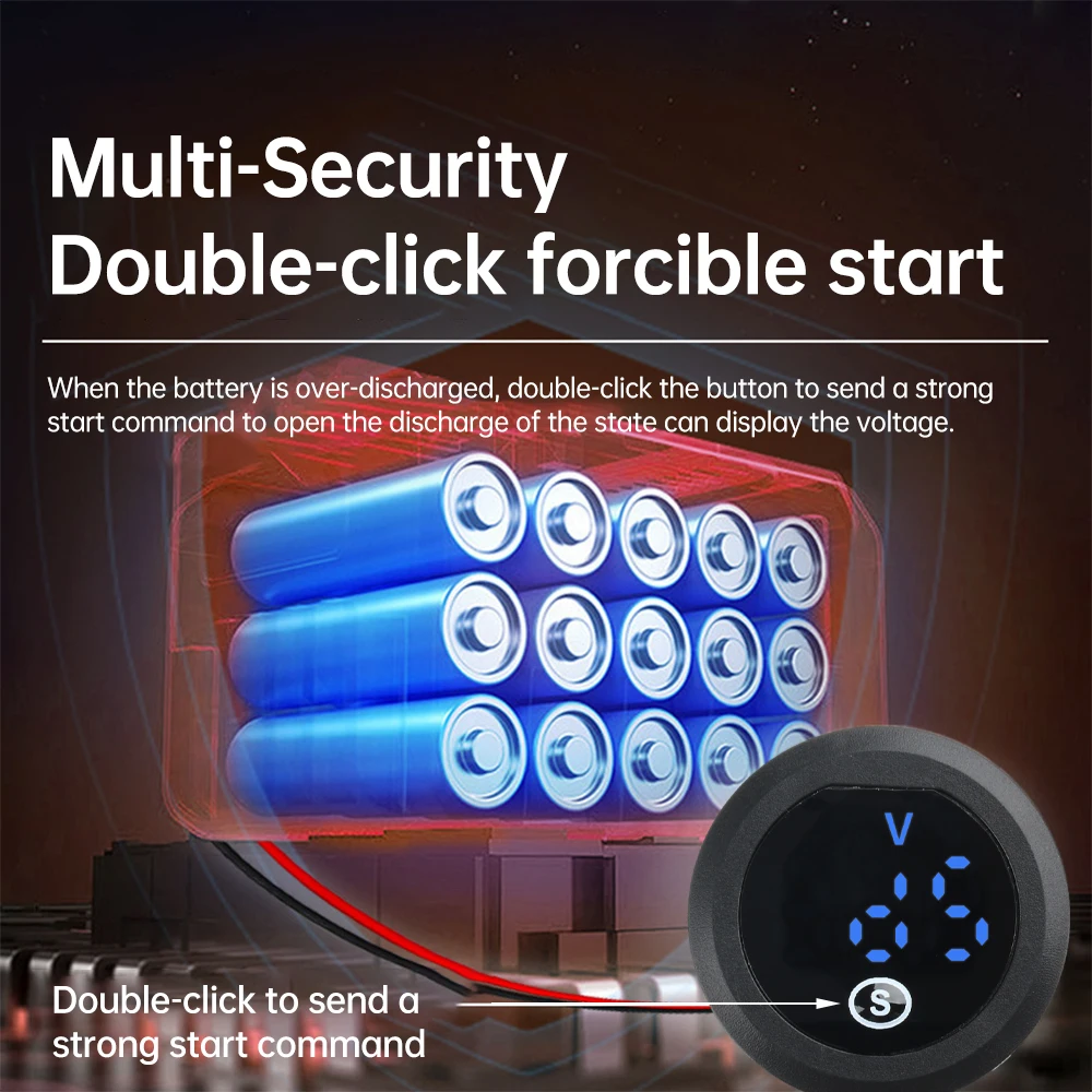 DC 12-60V Digital Voltage Power Meter Indicator 2-wire LED Digital Tube Voltmeter for BMS Protection Board