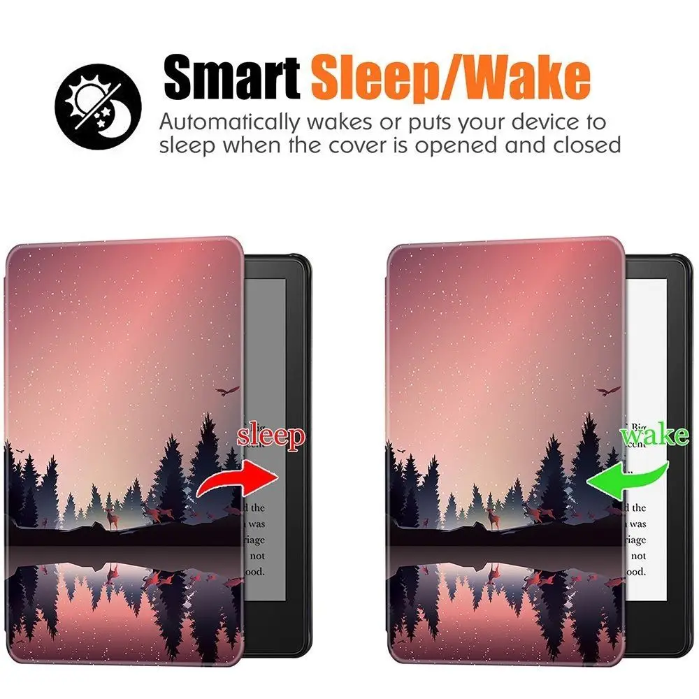 Con soporte de mano Funda para lector electrónico de 6 pulgadas Funda de cuero PU para apagado/encendido automático para libros electrónicos de 6 pulgadas para Kindle 2024/2024 11/12a generación