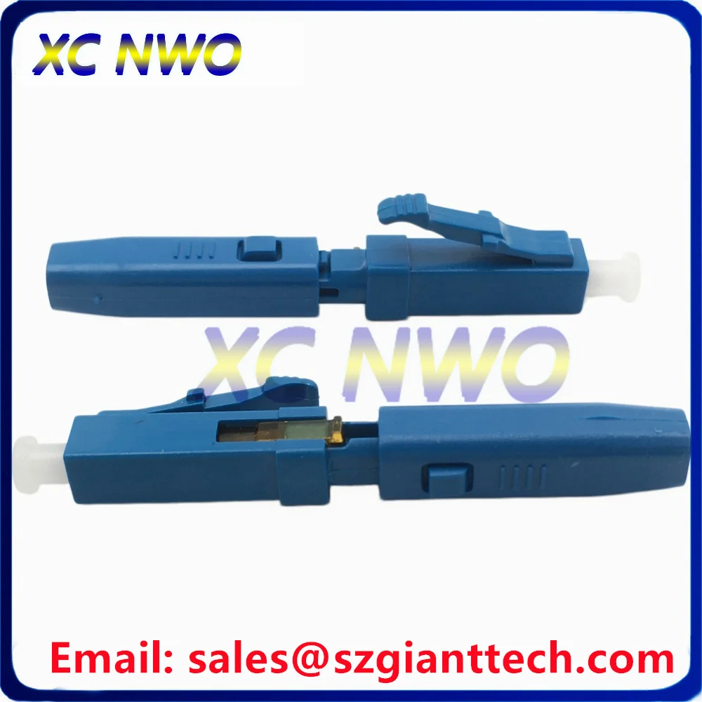 LC/UPC 0.9mm Fast Field Assembly Fiber Adapter SM LCUPC Fast Quick Connector Support 0.9mm Indoor Cable and FTTH Flat Cable