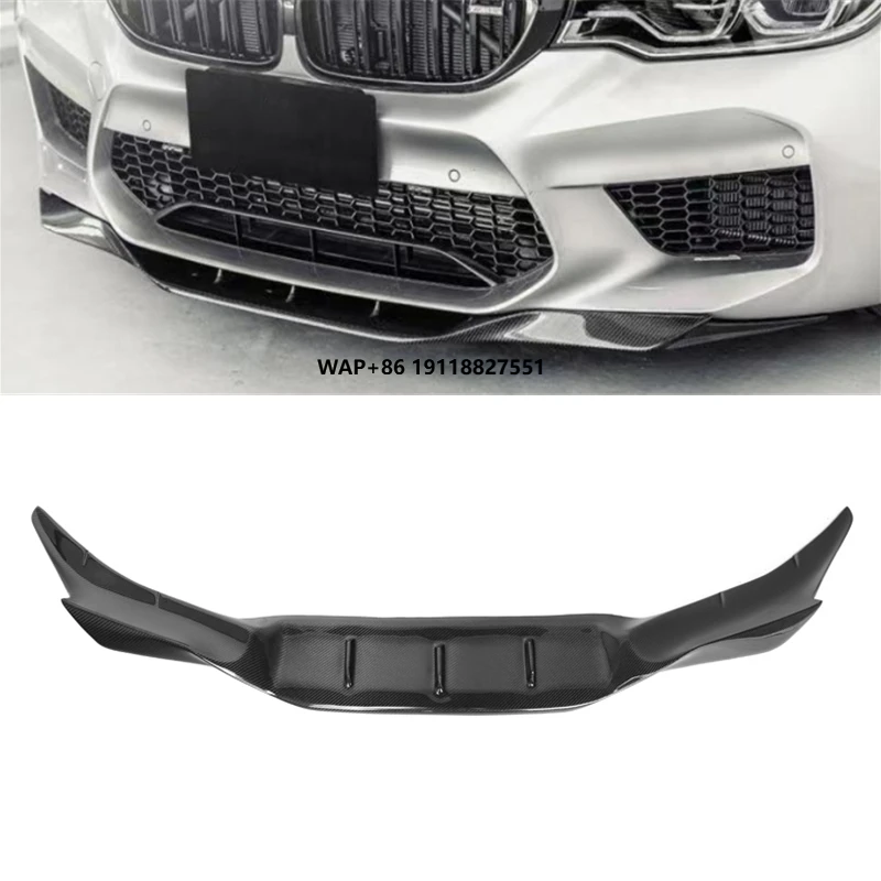 

Real Carbon Fiber Front Lip for M5 F90 2018 2019 F90 RKP Style Front Bumper Lip