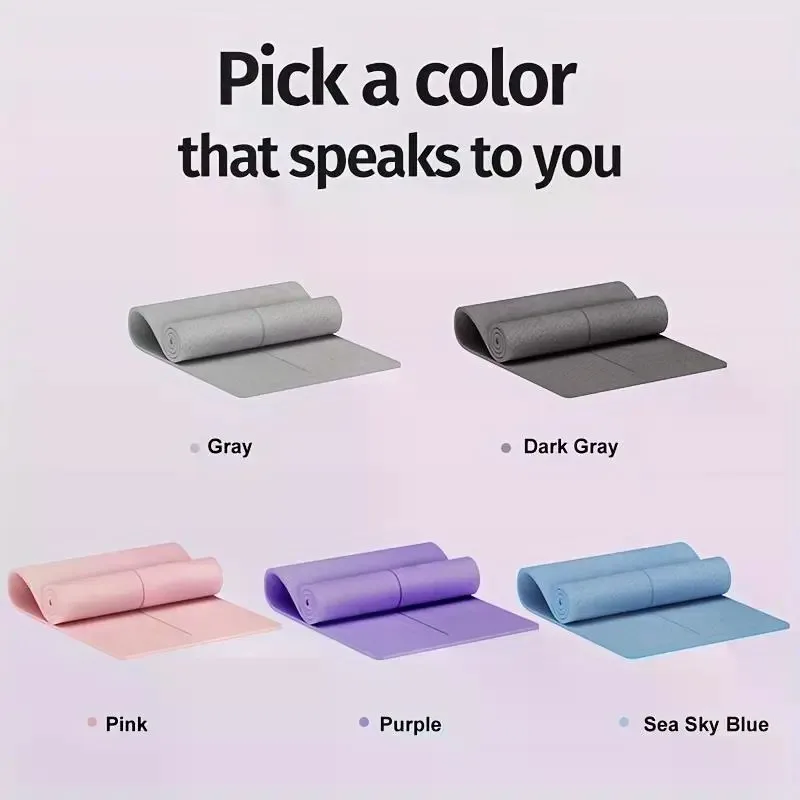 Large Yoga Mat, Various Colors Yoga Mat 6x2 Ft/6x4 ft with Alignment Lines, 0.4in Thick Yoga Mat, Double-Sized Yoga Mat, Extra-Wide Yoga Mat Fitness Mat, Tear-Resistant, Thick Non-Slip Yoga Mat Exercise Mat for Home Workouts, Camping Essentials